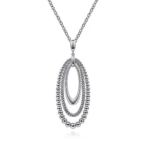 SS 24" Chain with Oval Pendant