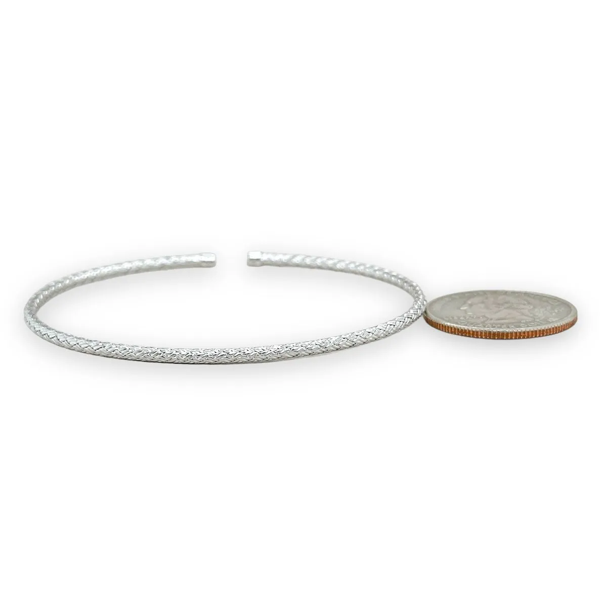 SS 2mm Mesh Cuff Bracelet
