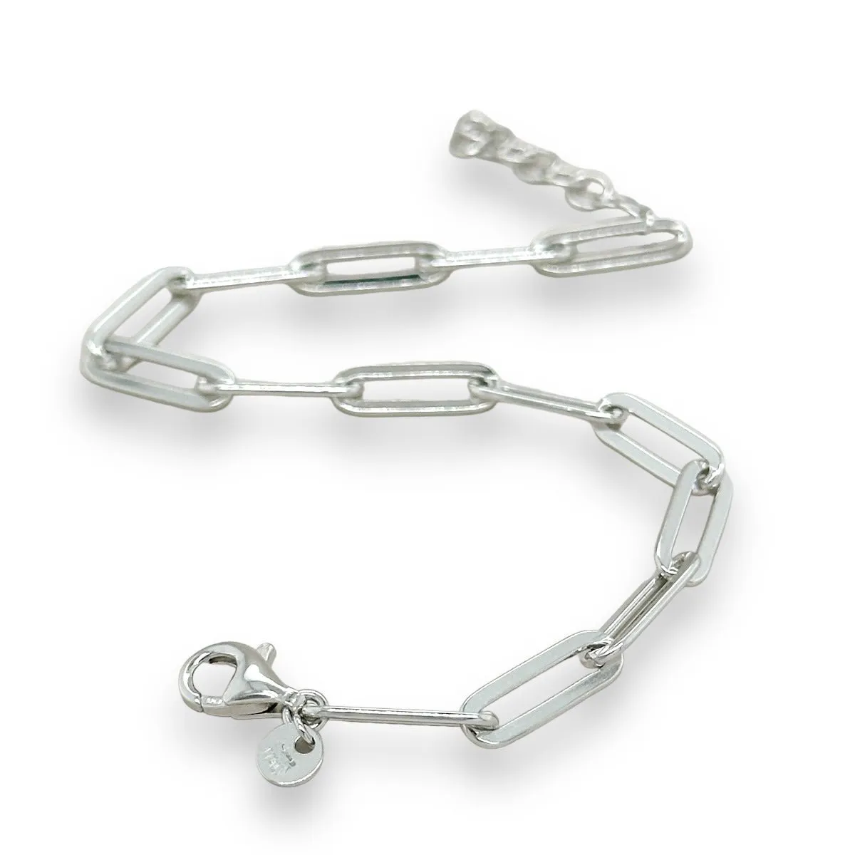 SS 4.6mm Paperclip Bracelet