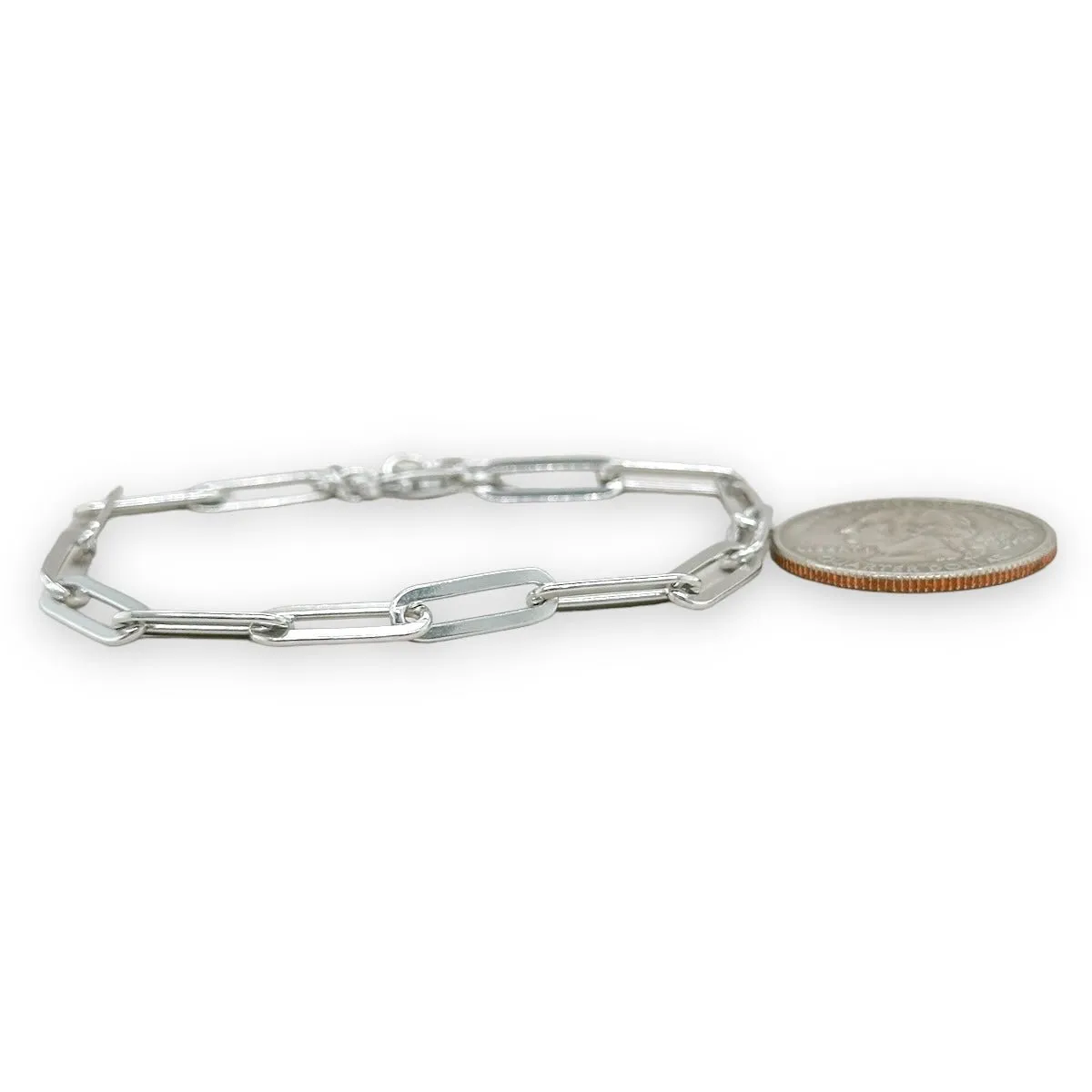 SS 4.6mm Paperclip Bracelet