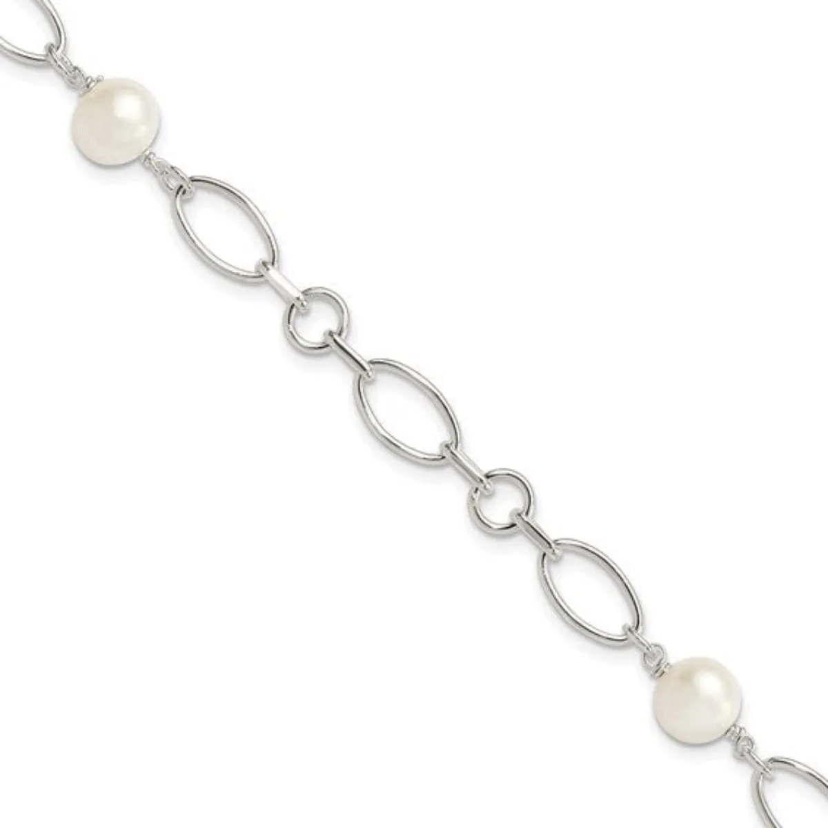 SS 7-7.5mm FWP Link Bracelet