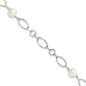 SS 7-7.5mm FWP Link Bracelet