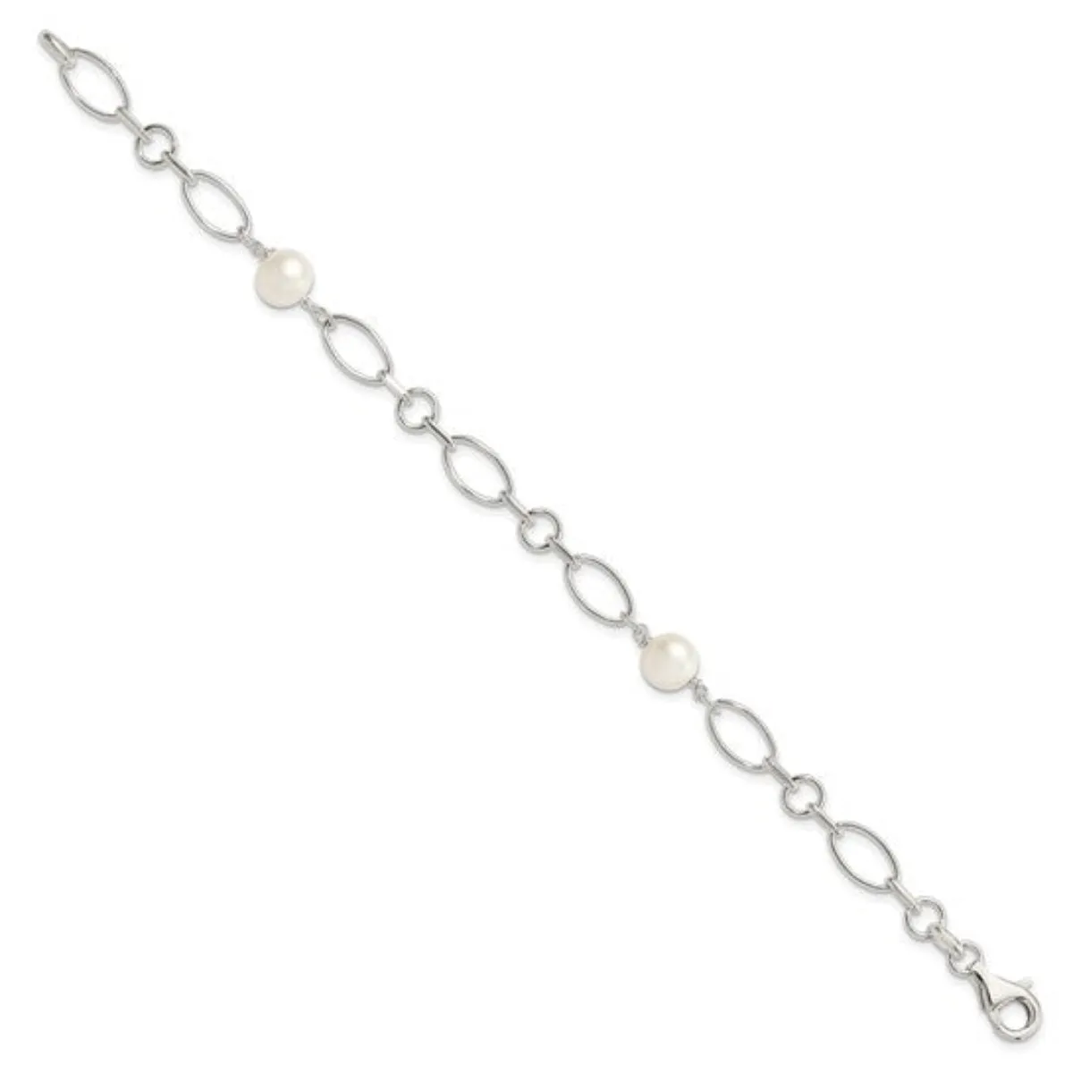 SS 7-7.5mm FWP Link Bracelet