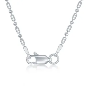 SS 7" 1.9mm 1 1 Bead Chain