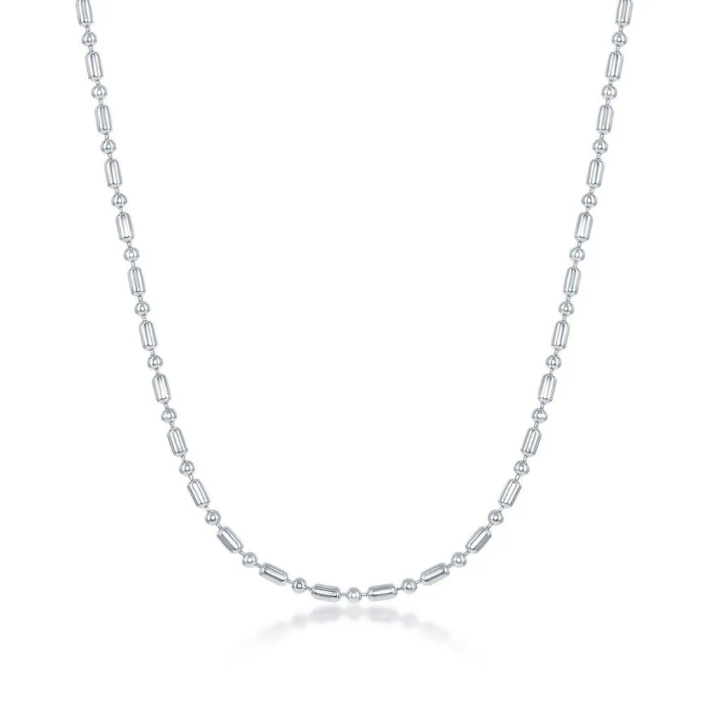 SS 7" 1.9mm 1 1 Bead Chain