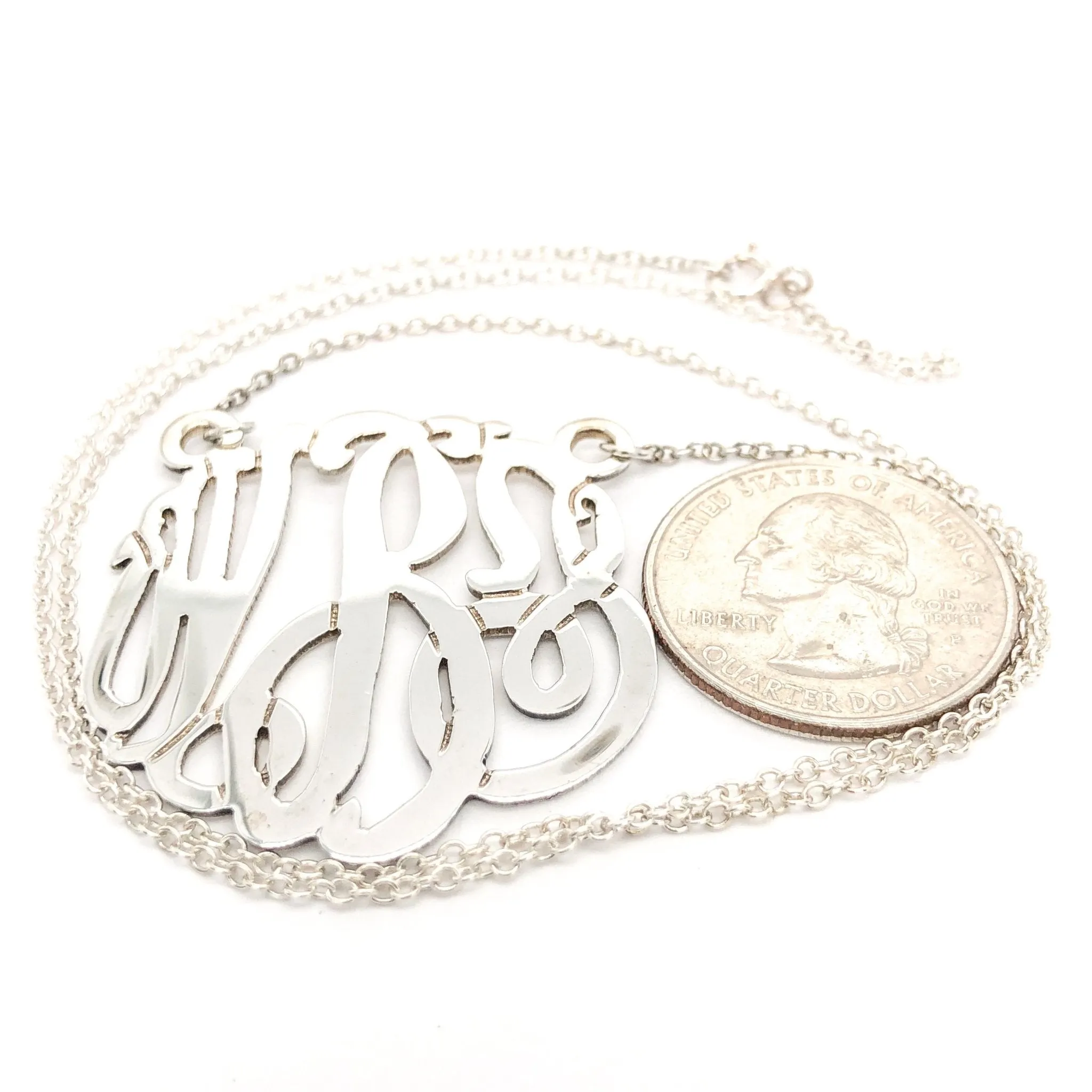 SS Monogram Necklace