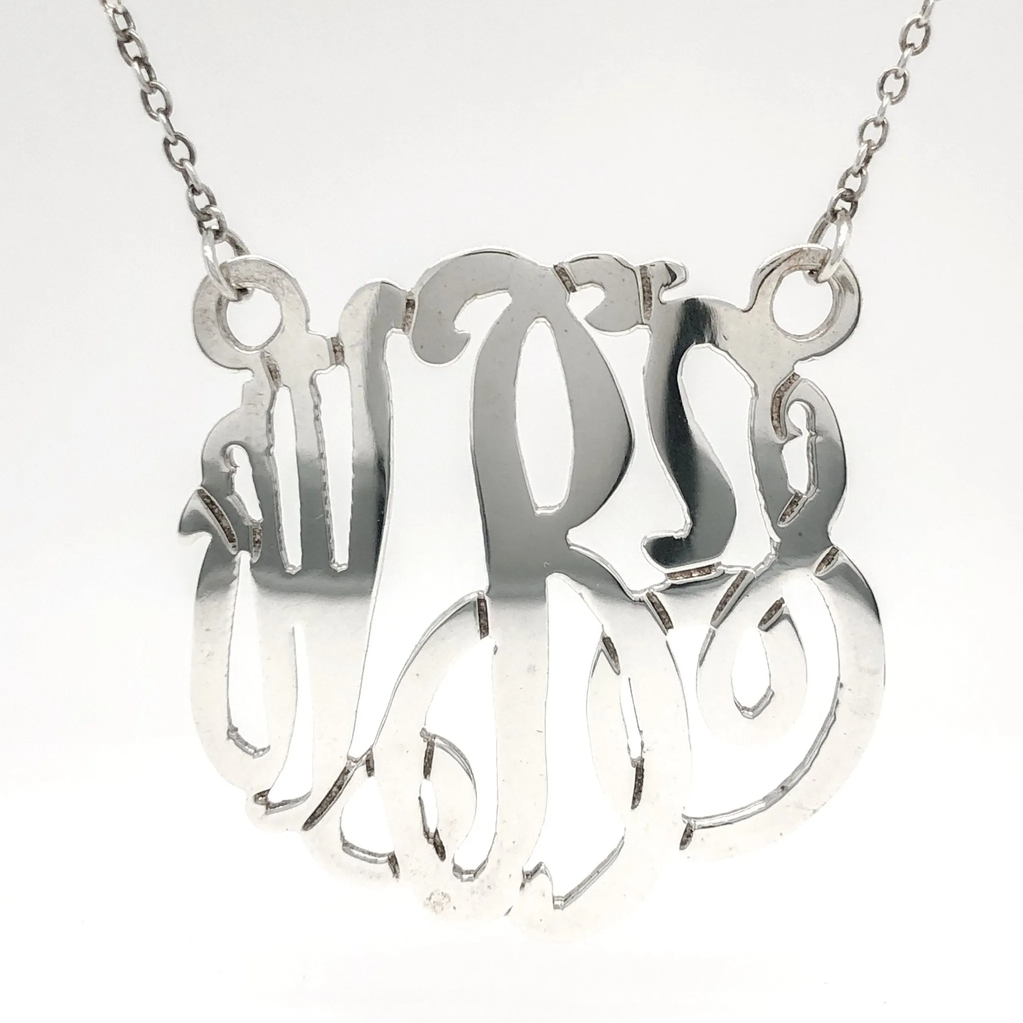 SS Monogram Necklace