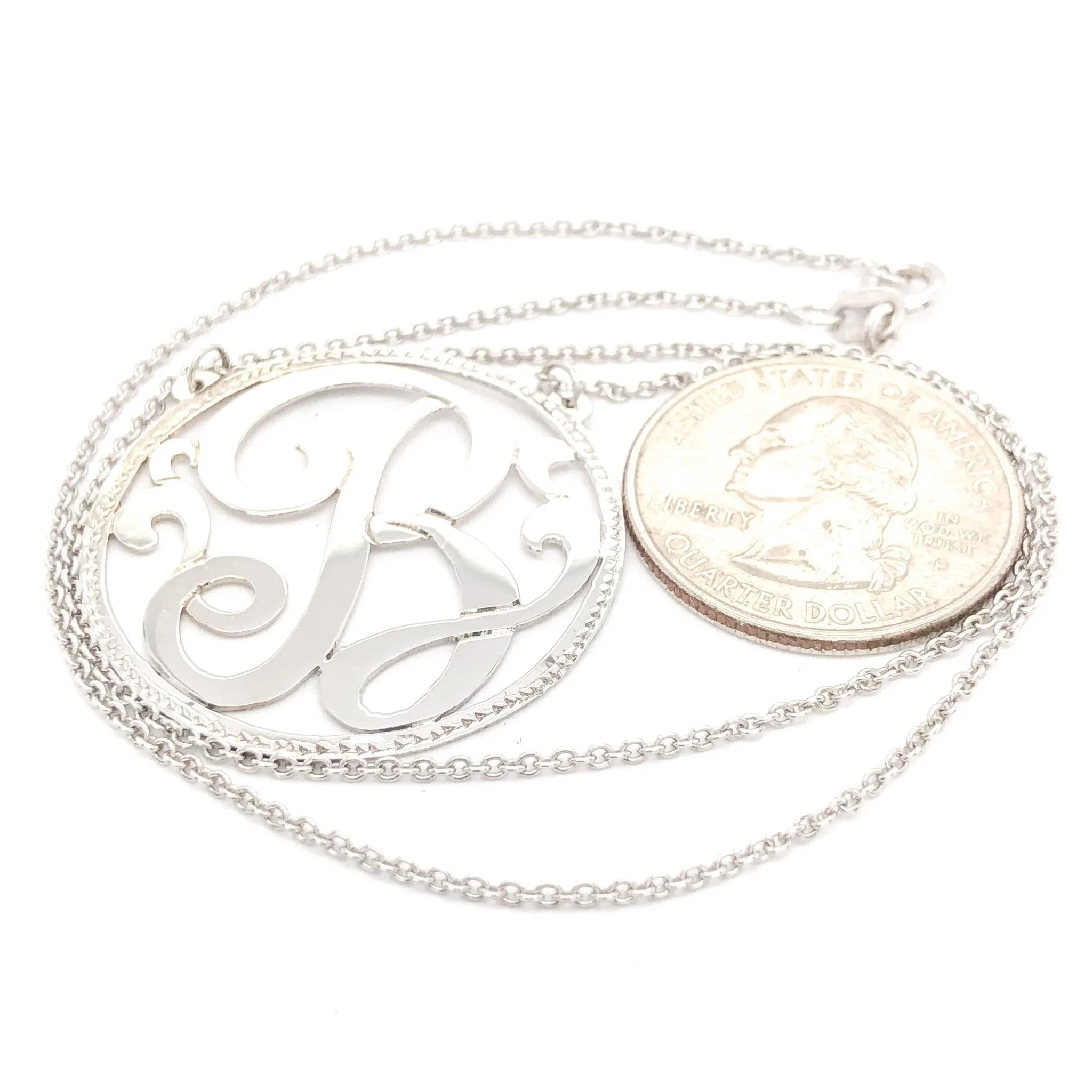 SS Monogram Necklace