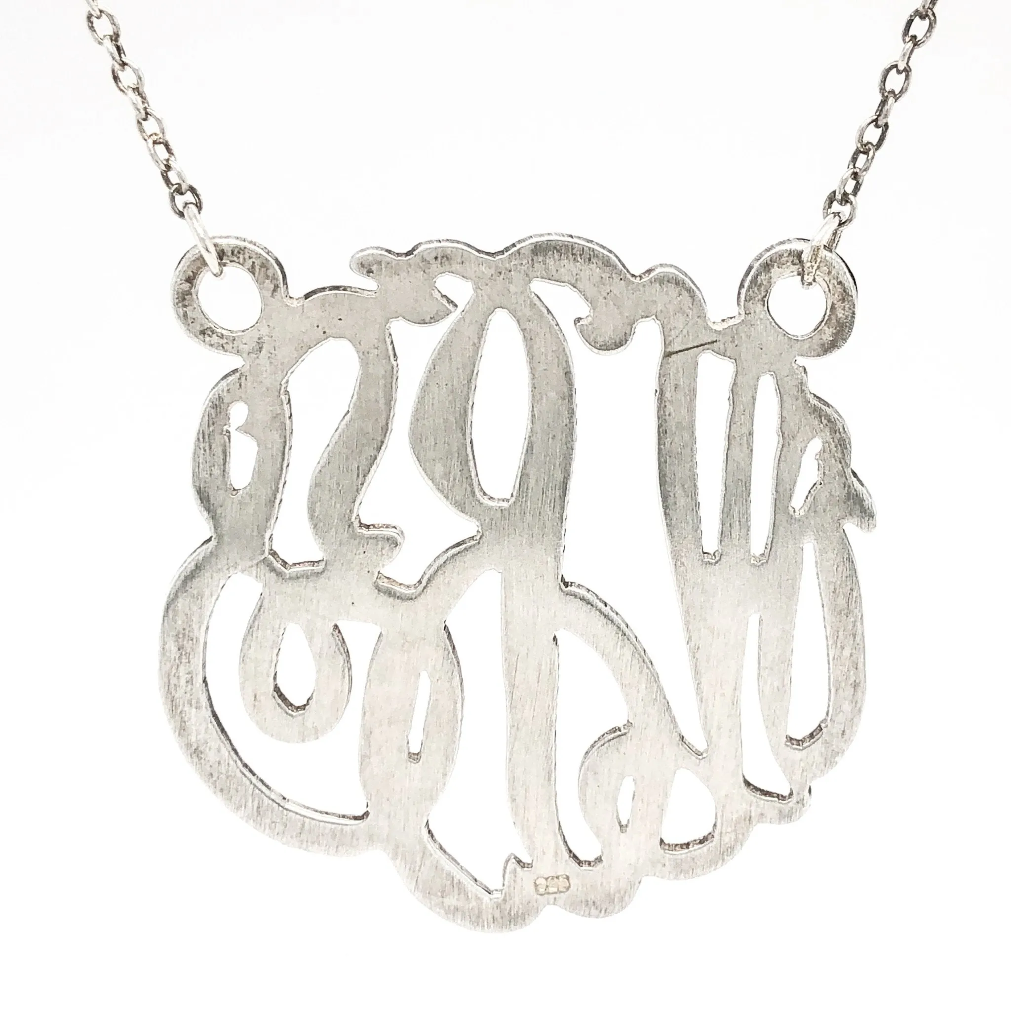 SS Monogram Necklace