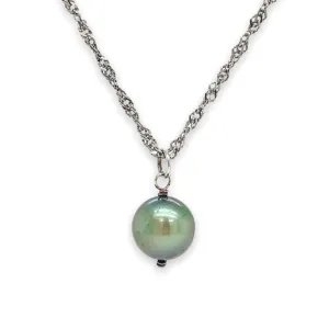 SS Multicolor Freshwater 7 Pearl Pendant Set