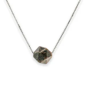 SS Tigers Eye Faceted Bead Necklace