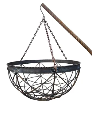 St. Louis Hanging Basket with Chain dried flower branch  
