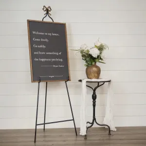Standing Easel With Bow dried flowers  