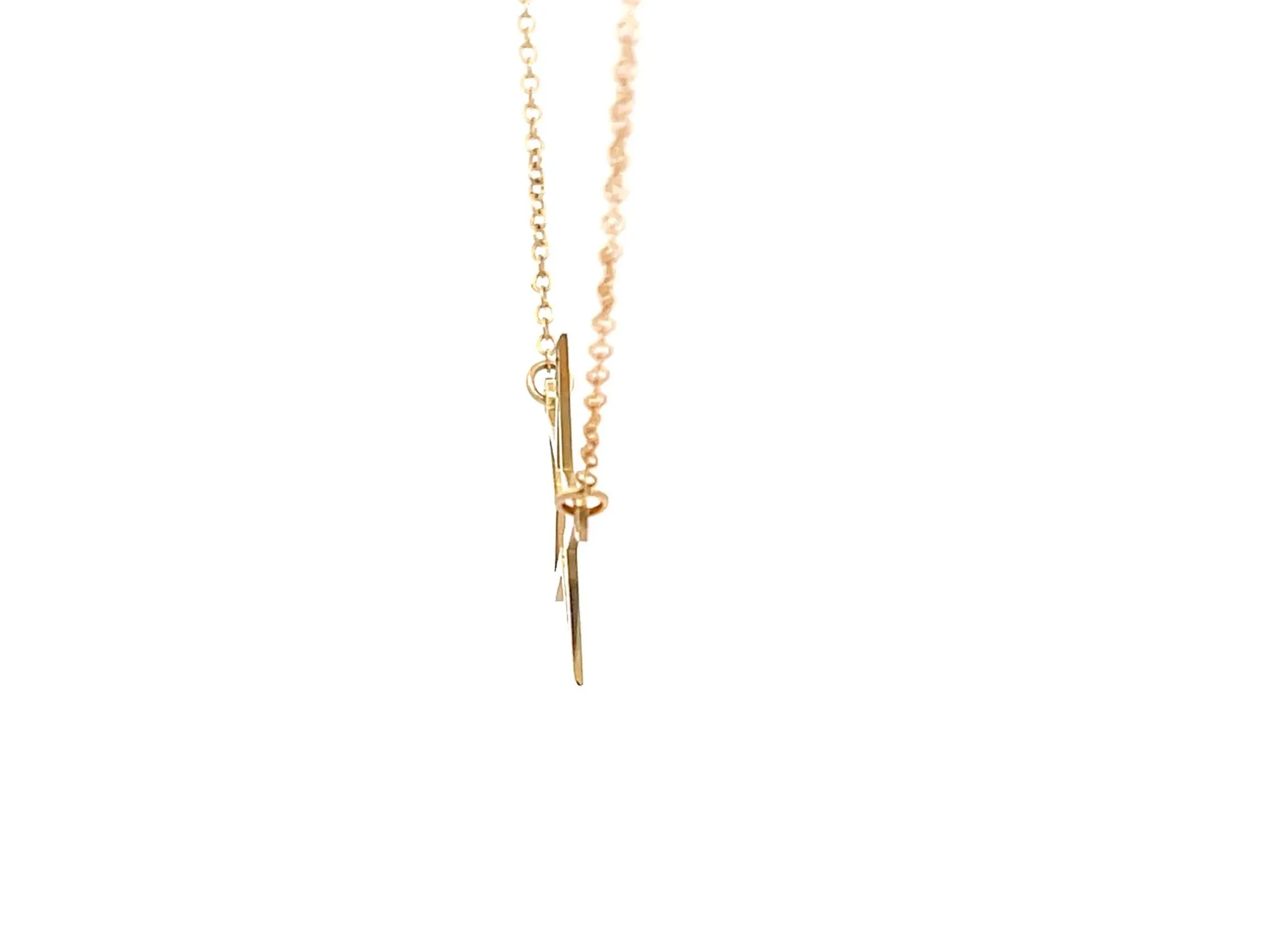 Star Necklace in 14k Yellow Gold