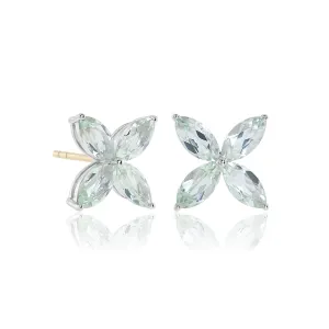 Stella Earrings in Green Quartz