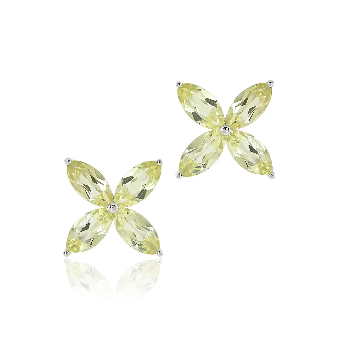 Stella Earrings in Lemon Quartz