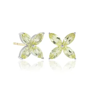 Stella Earrings in Lemon Quartz