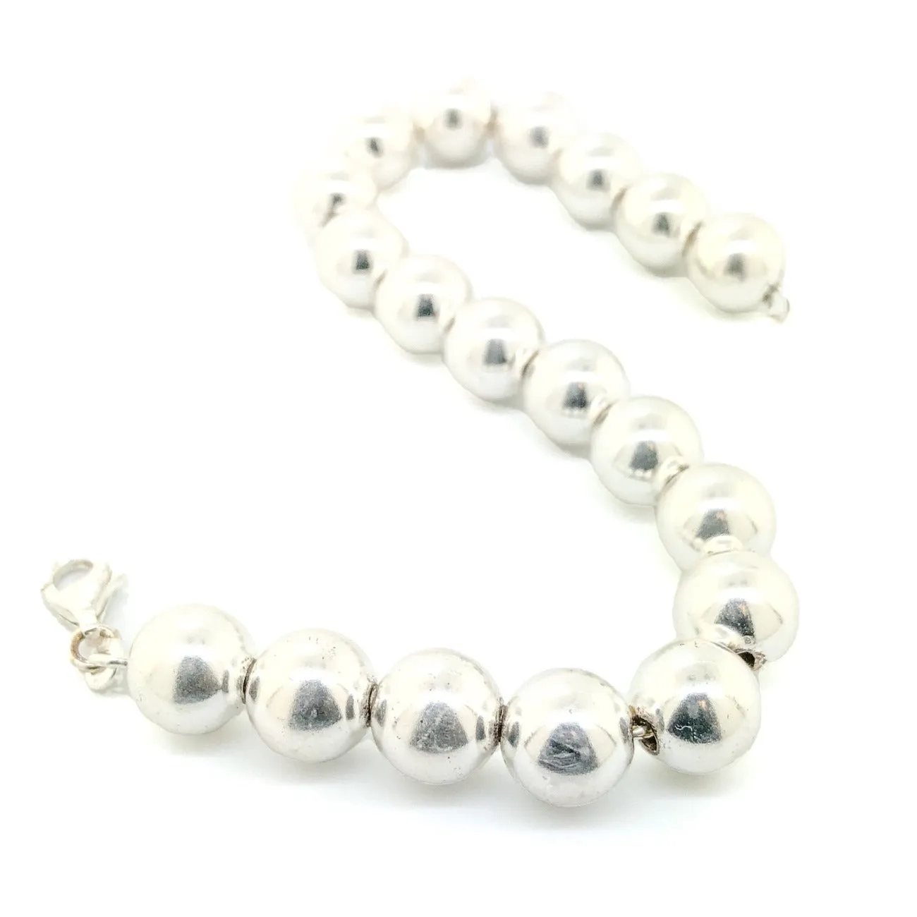 Sterling Silver 10mm Ball Bracelet
