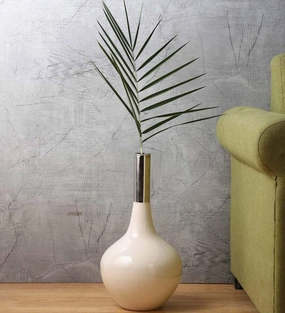 Stout Diedra Fawn Brass Floor Vase, outdoor greenery  