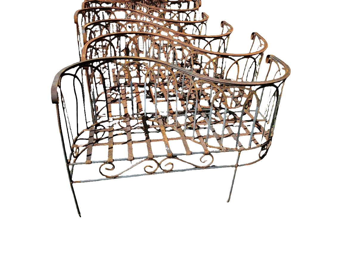 Strap Loopy Lover's Bench S Pattern Design Solid Steel