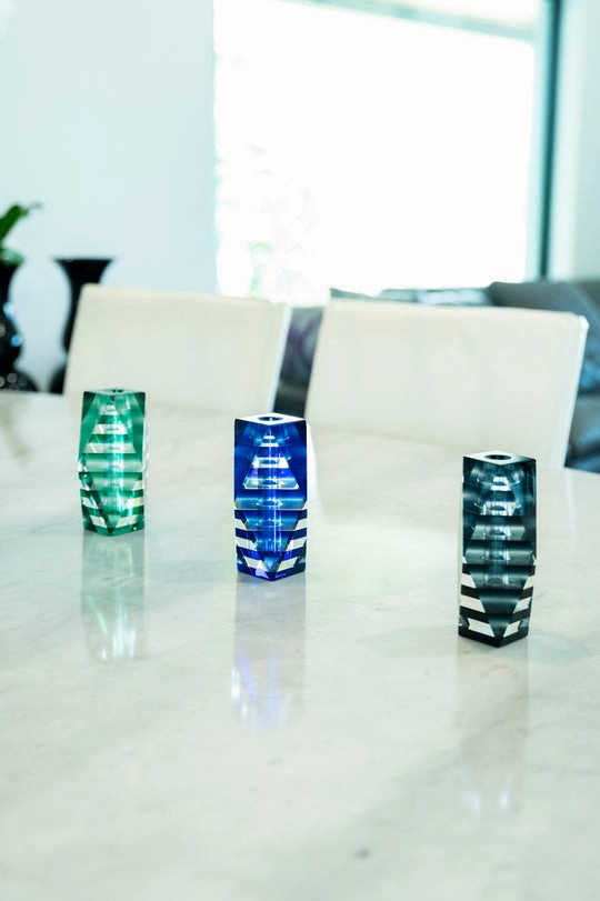 Stripes - Colors Glass Vase