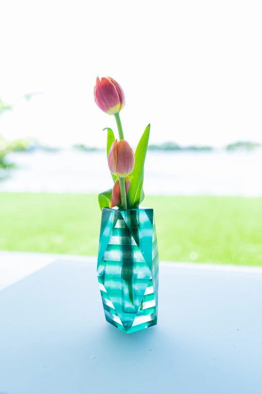 Stripes - Colors Glass Vase