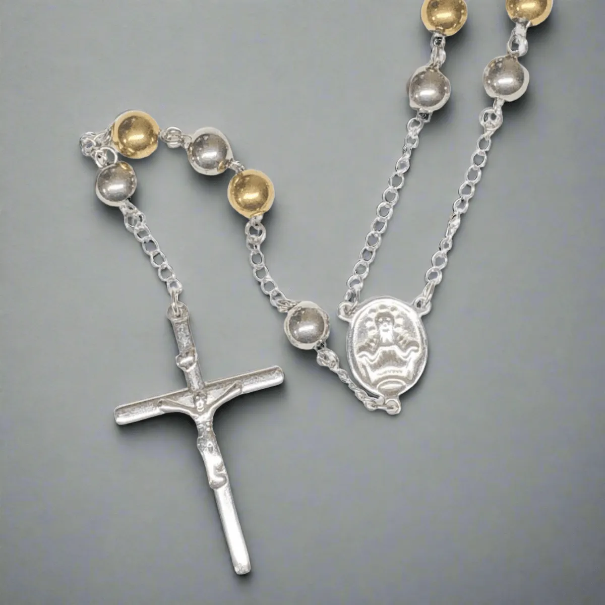 STST Tricolor 32 Rosary Necklace