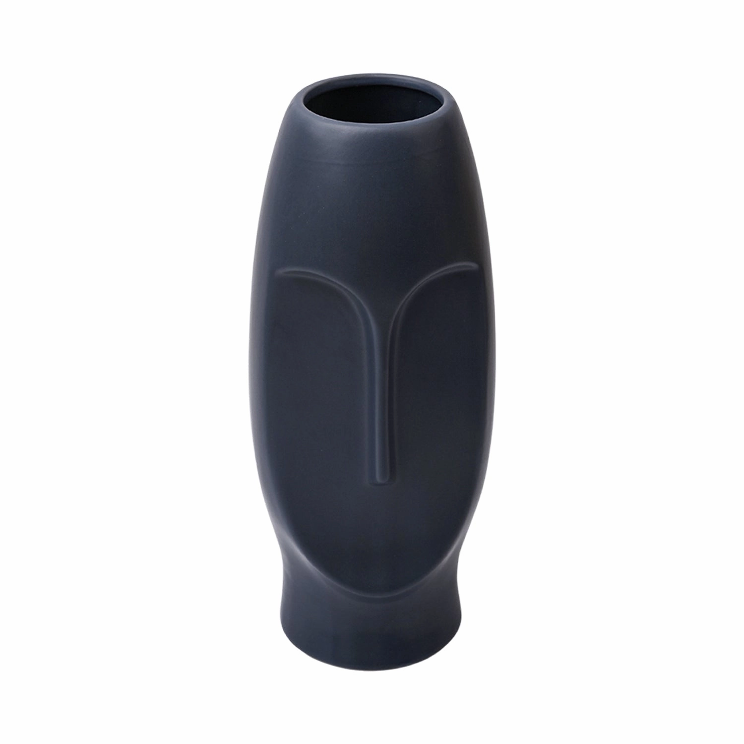 Stylish Black Face Shape Vase