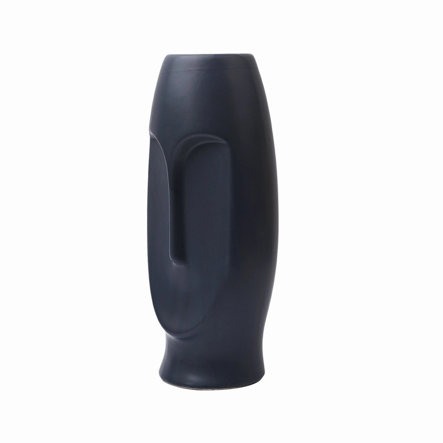 Stylish Black Face Shape Vase