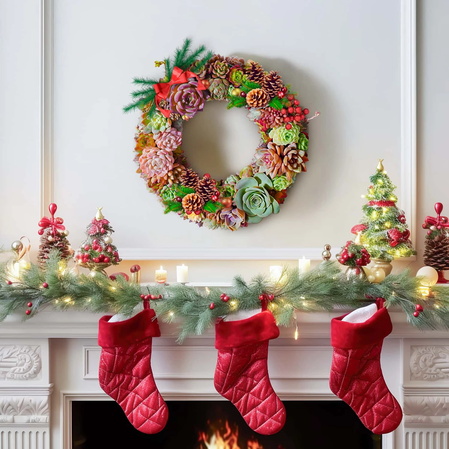 Succulent Wreath DIY Kit, 10"