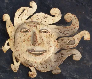 Sun Faces Set of 3 dried flower branch  
