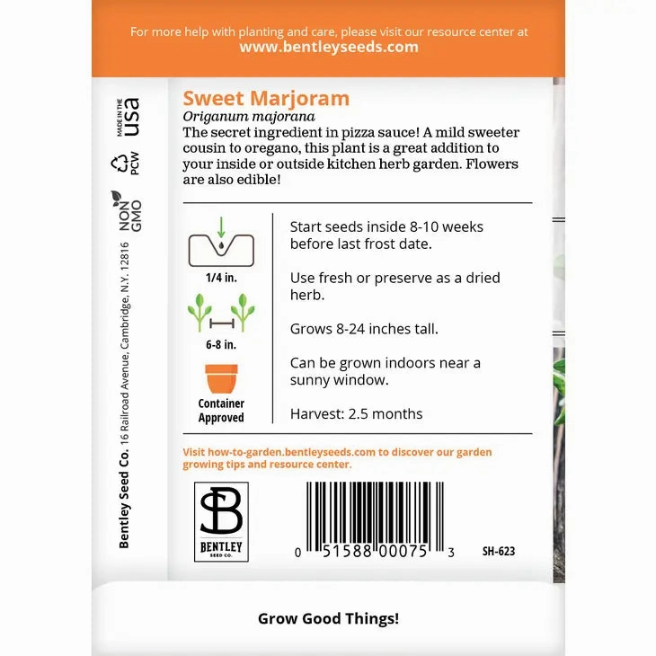 Sweet Marjoram Seed Packet