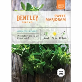 Sweet Marjoram Seed Packet floating plant shelf  