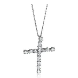 Symbols Cross Diamond Pendant in  Platinum 1.5 CTW