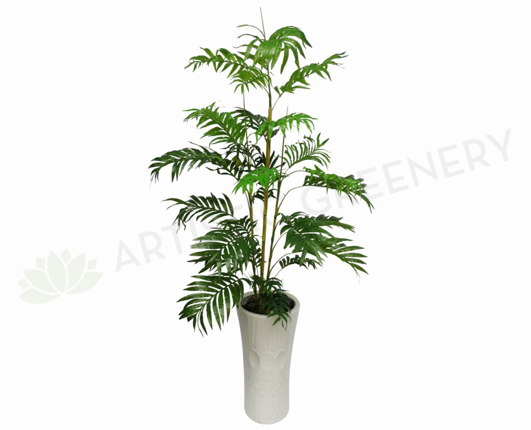 T0046 Golden Cane Palm / Chamaedorea Elegans Real Touch Leaves 2 Sizes sun perennial  