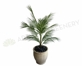 T0137-2 Areca Palm (Double) 90cm Ultra Realistic indoor plant stand  