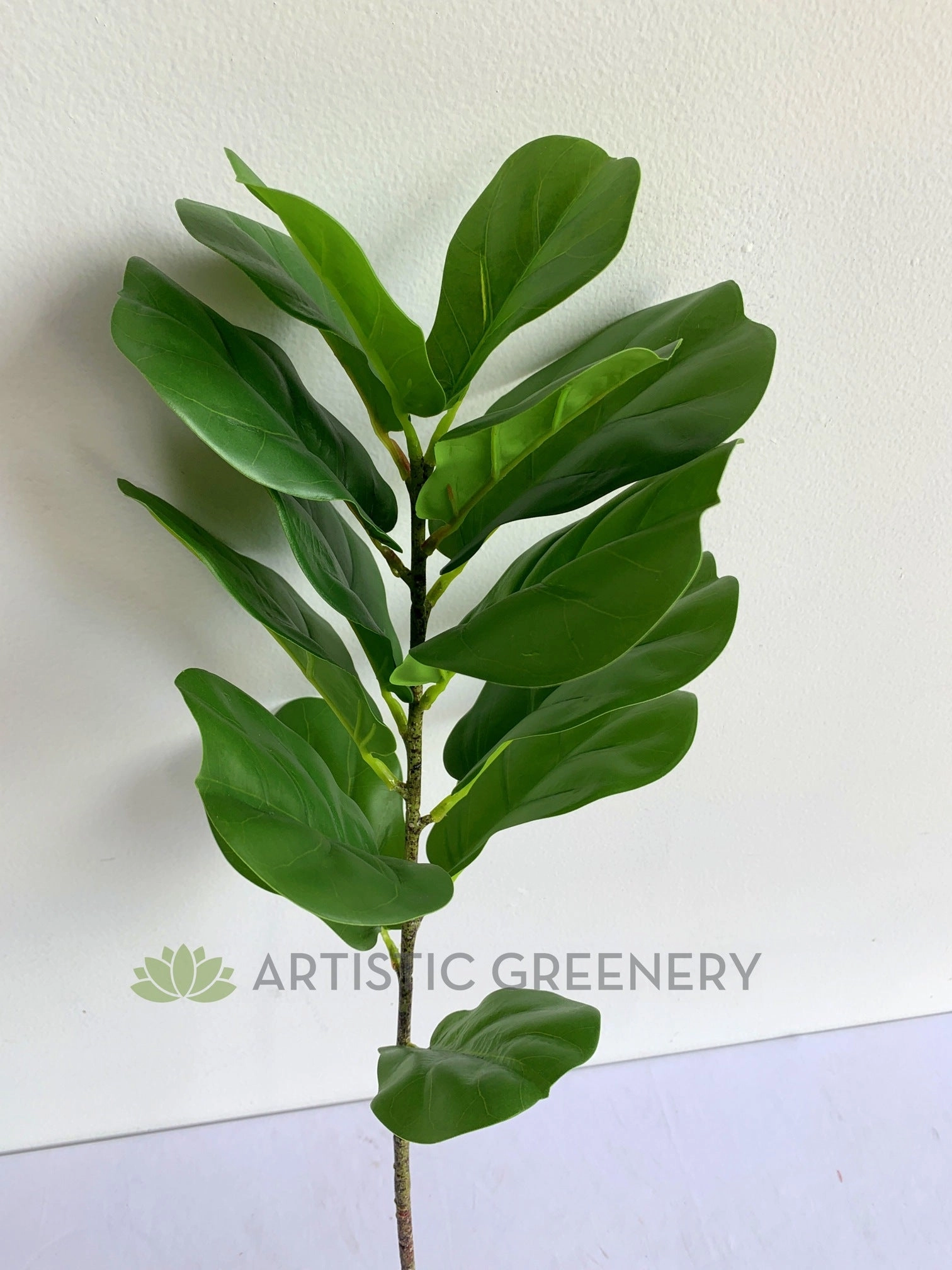 T0141 Fiddle Leaf Fig Branch Green 2 Sizes 64cm & 122cm