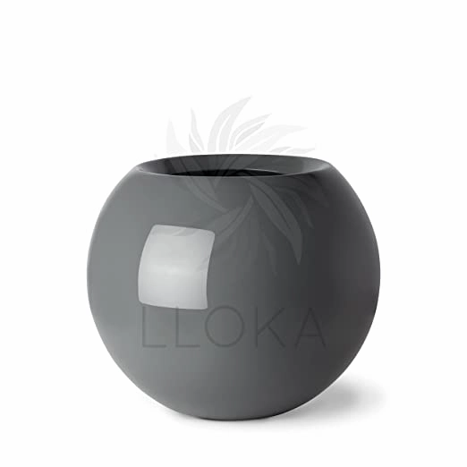 Table Top Pots & Planters -Prana_Sph_01 (Glossy Grey)