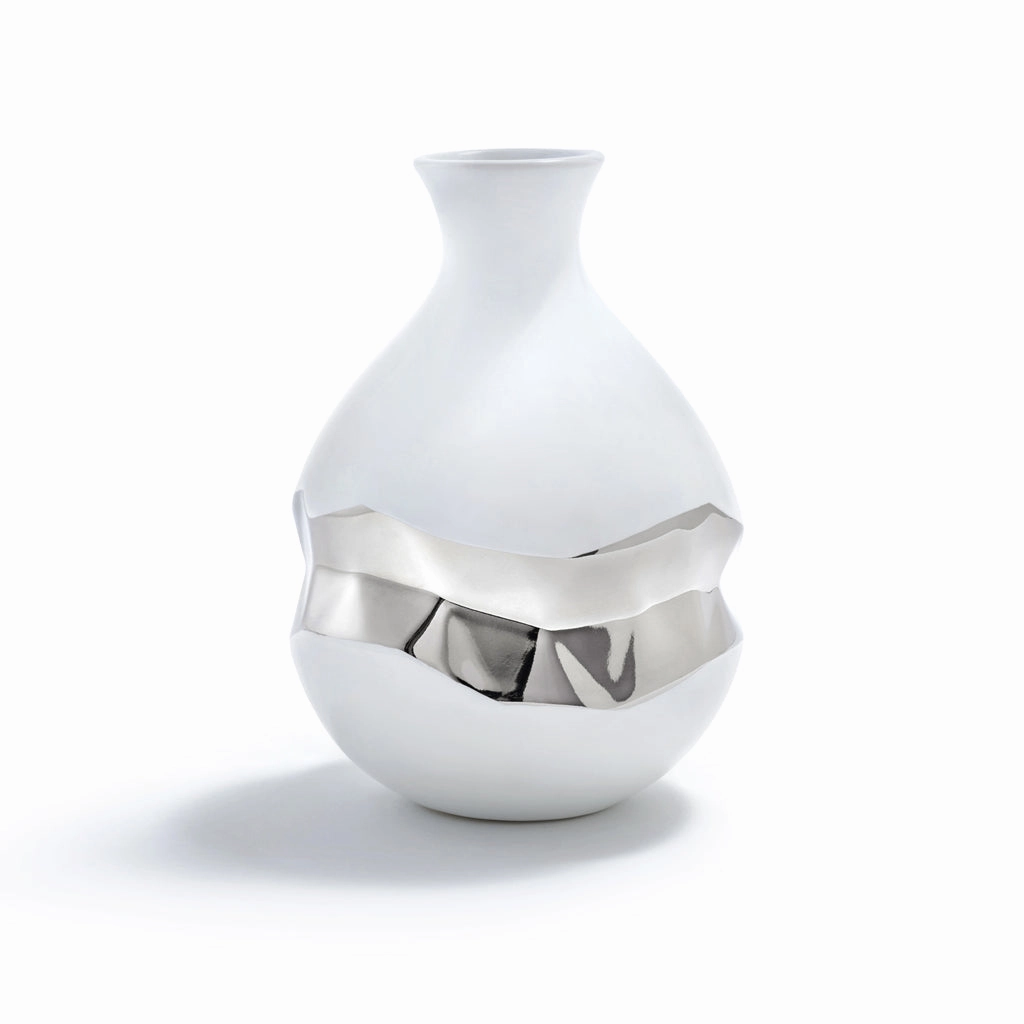 Talianna - Oro Bud Vase White