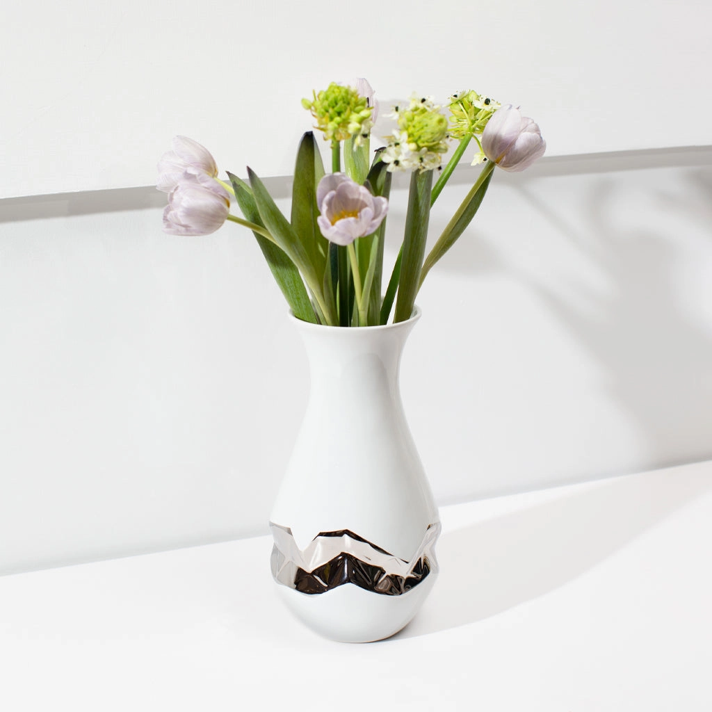 Talianna - Oro Vase White