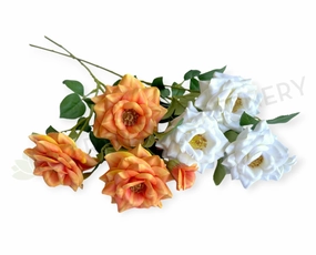 TEMP-S92 Gardenia Spray 81cm White / Orange indoor houseplants  