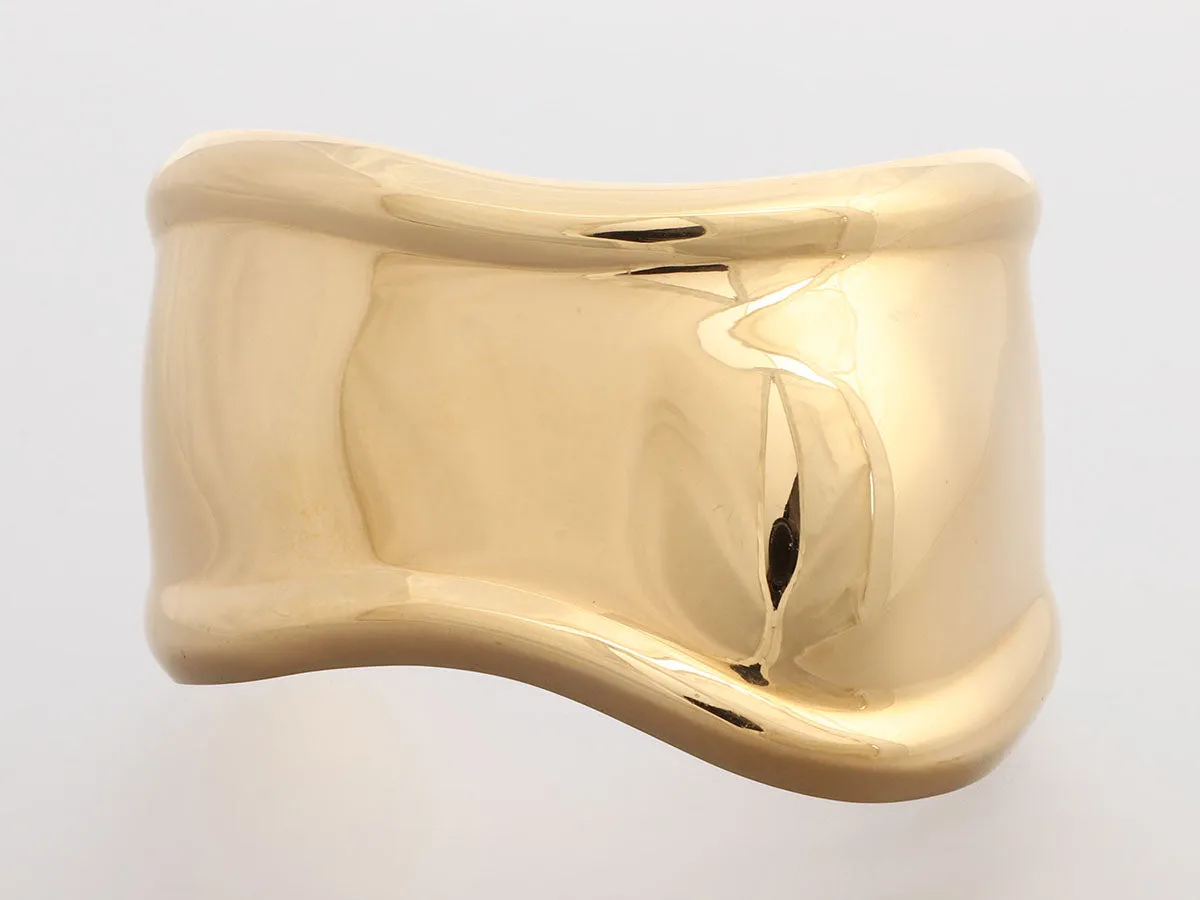 Tiffany & Co. 18K Yellow Gold Elsa Peretti Small Bone Cuff