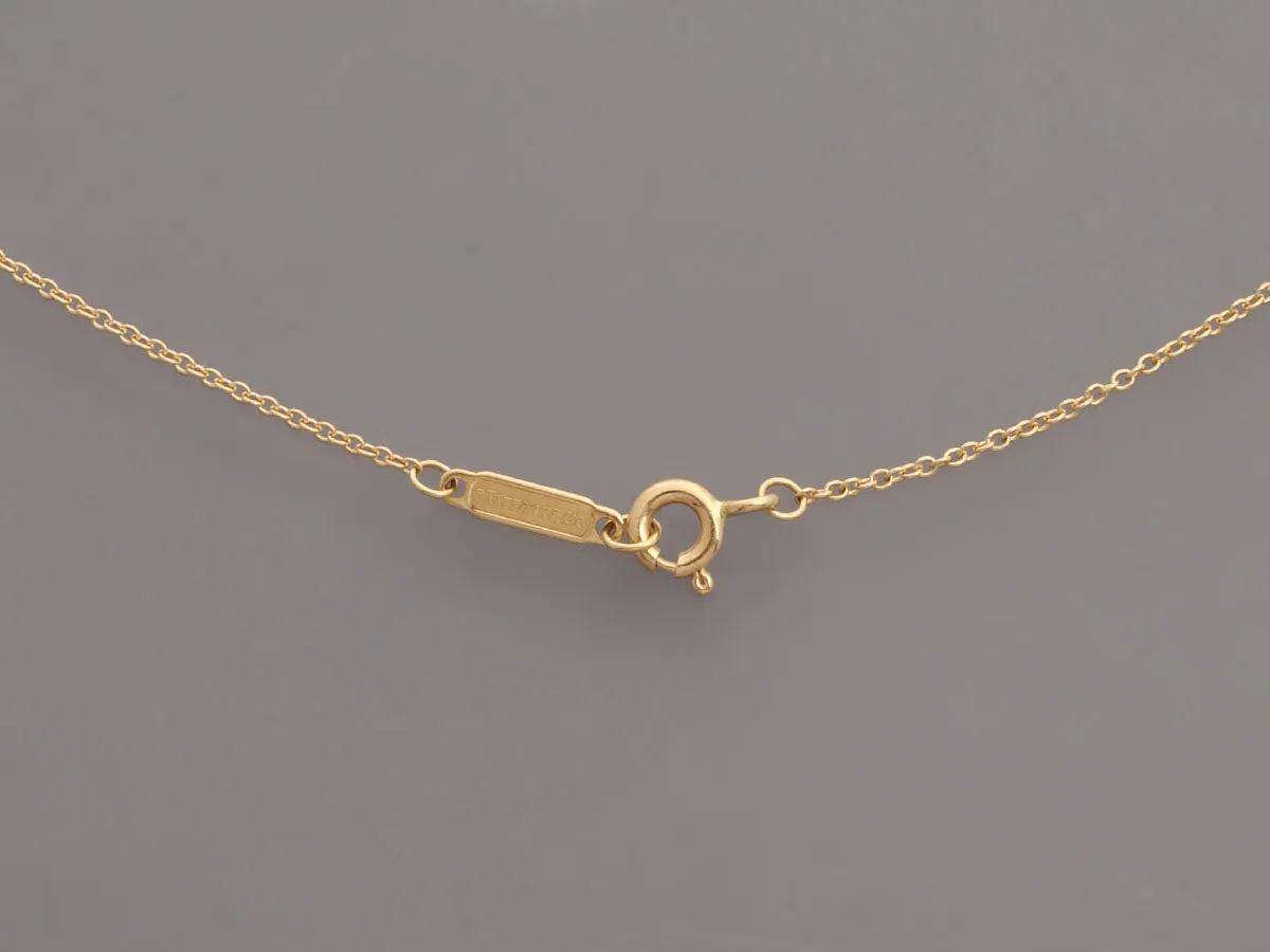 Tiffany & Co. 18K Yellow Gold Tiffany T Circle Pendant Necklace