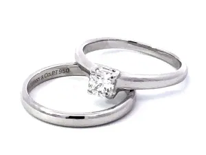 Tiffany & Co. Lucida Diamond Engagement Ring Set in Platinum, H VVS2 0.30 ct