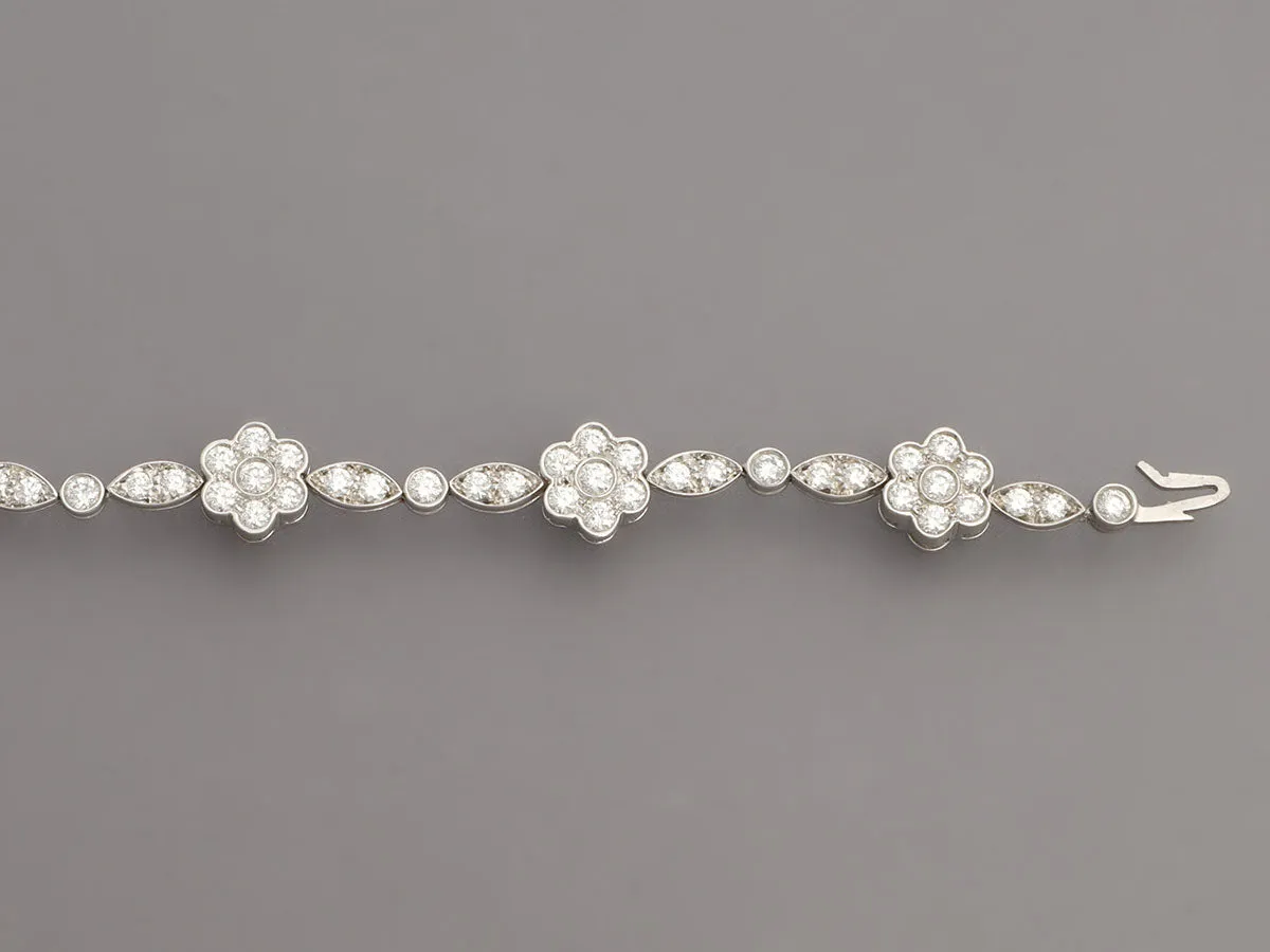 Tiffany & Co. Platinum Diamond Blossom Bracelet