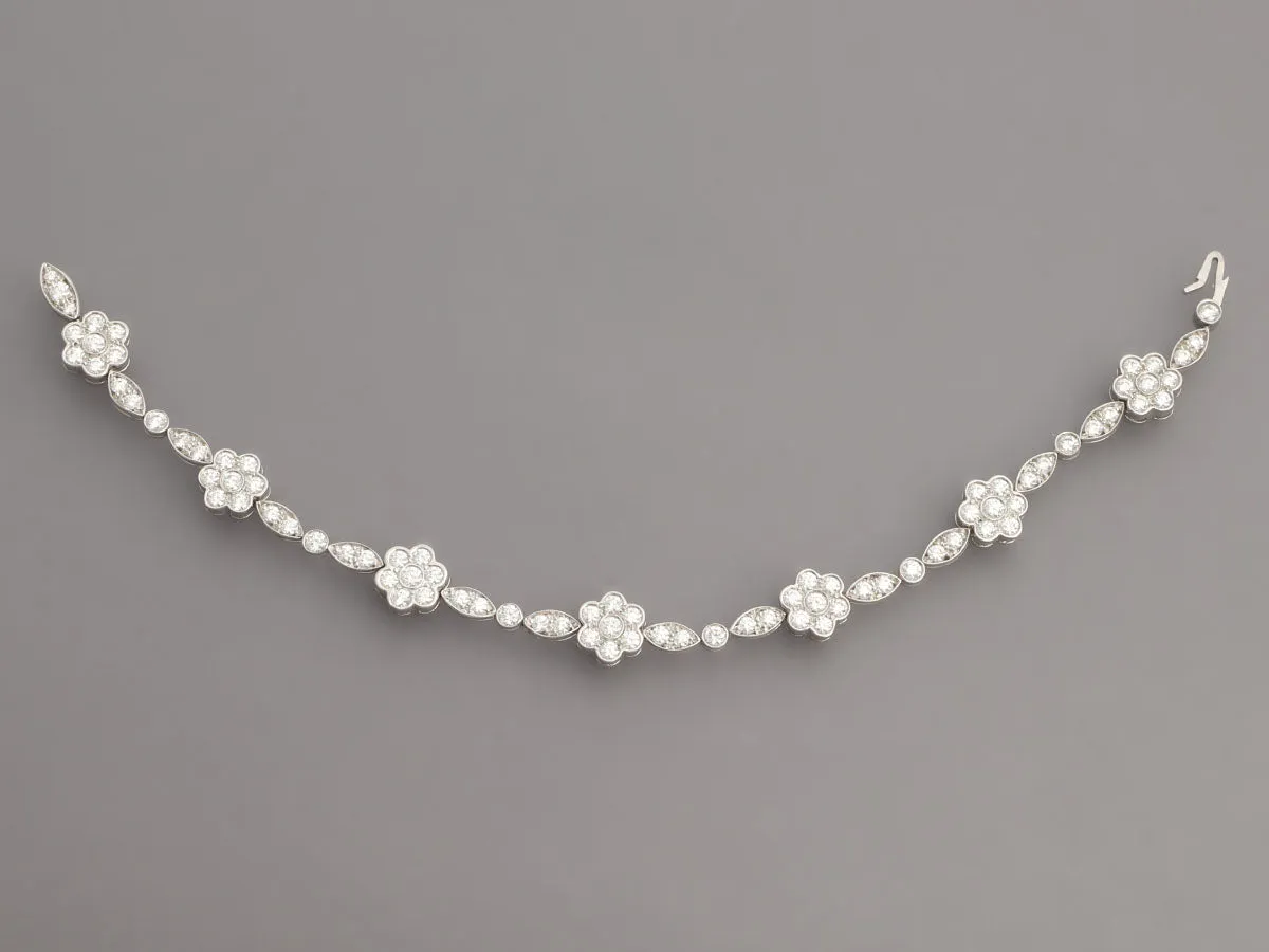 Tiffany & Co. Platinum Diamond Blossom Bracelet
