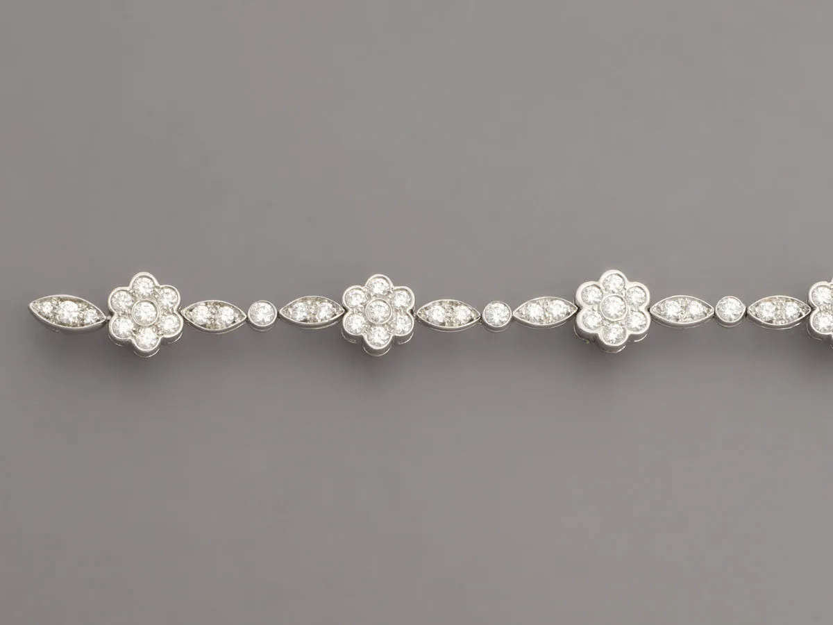 Tiffany & Co. Platinum Diamond Blossom Bracelet