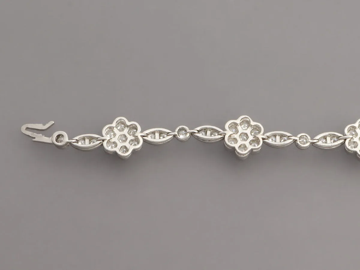 Tiffany & Co. Platinum Diamond Blossom Bracelet