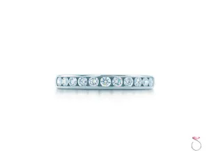 Tiffany & Co Platinum Diamond Wedding Band