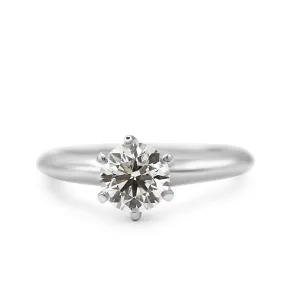 Tiffany & Co. Solitaire 0.80ct Diamond Ring - Platinum